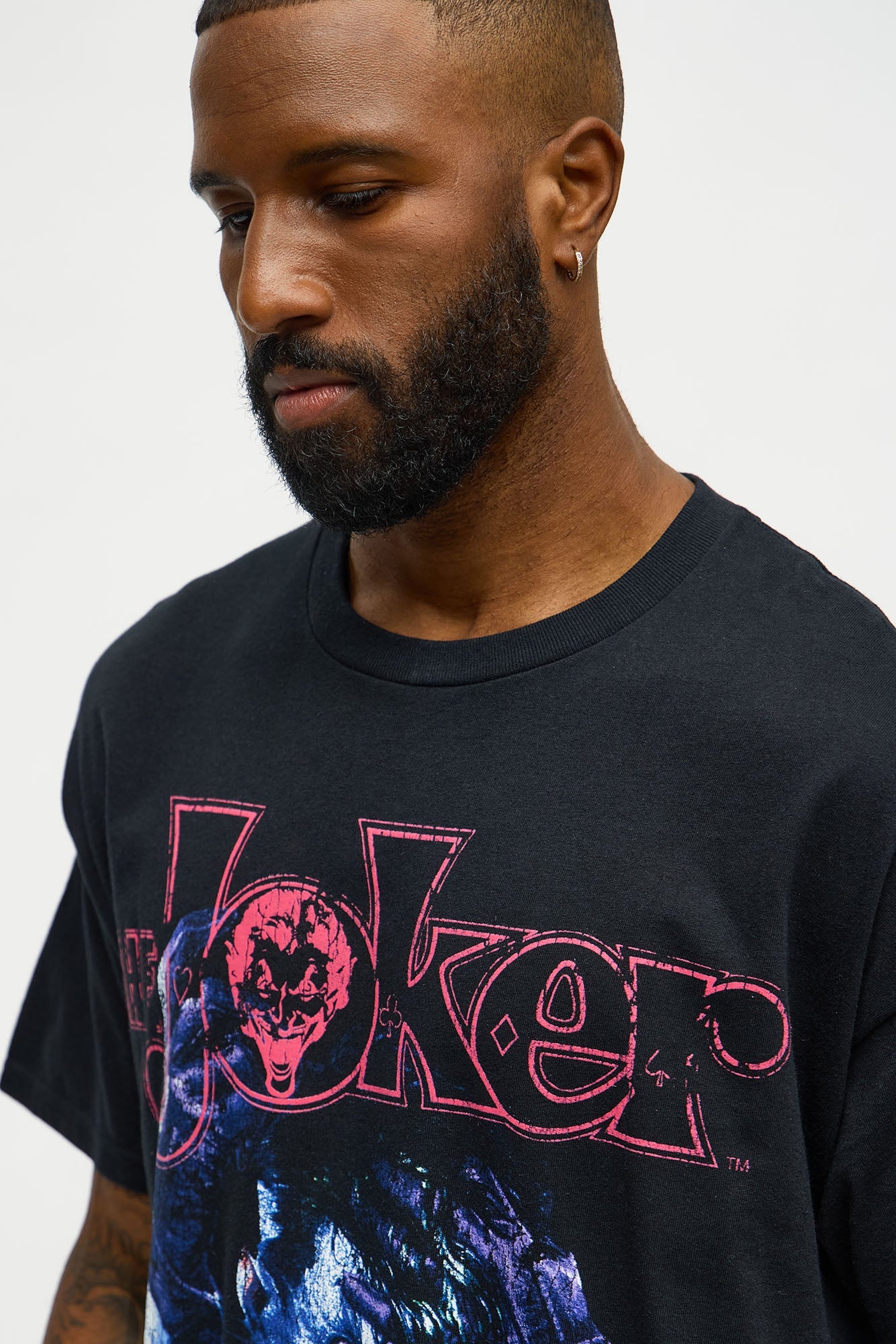 Joker Smile On Your Face Boxy Short Sleeve Tee - Black
