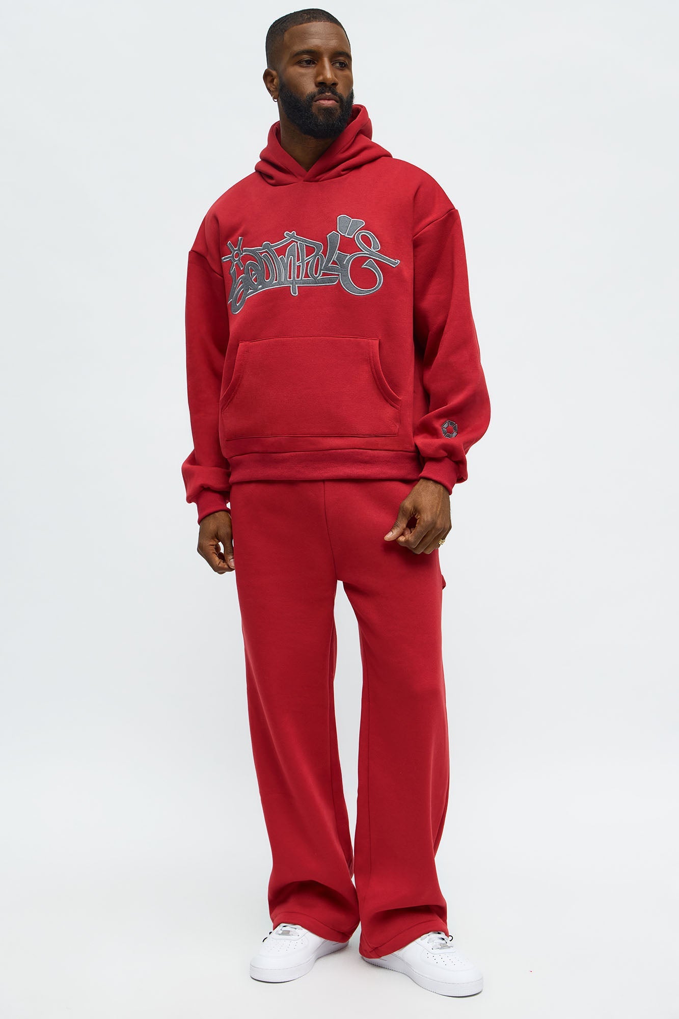 Southpole Signature Hoodie - Red