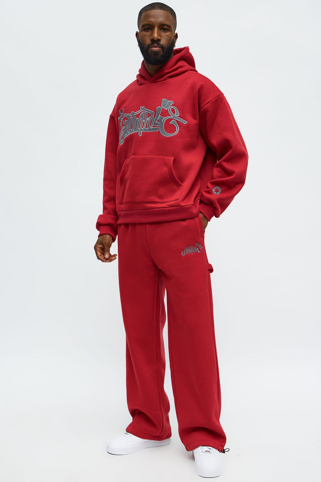 Southpole Signature Jogger - Red