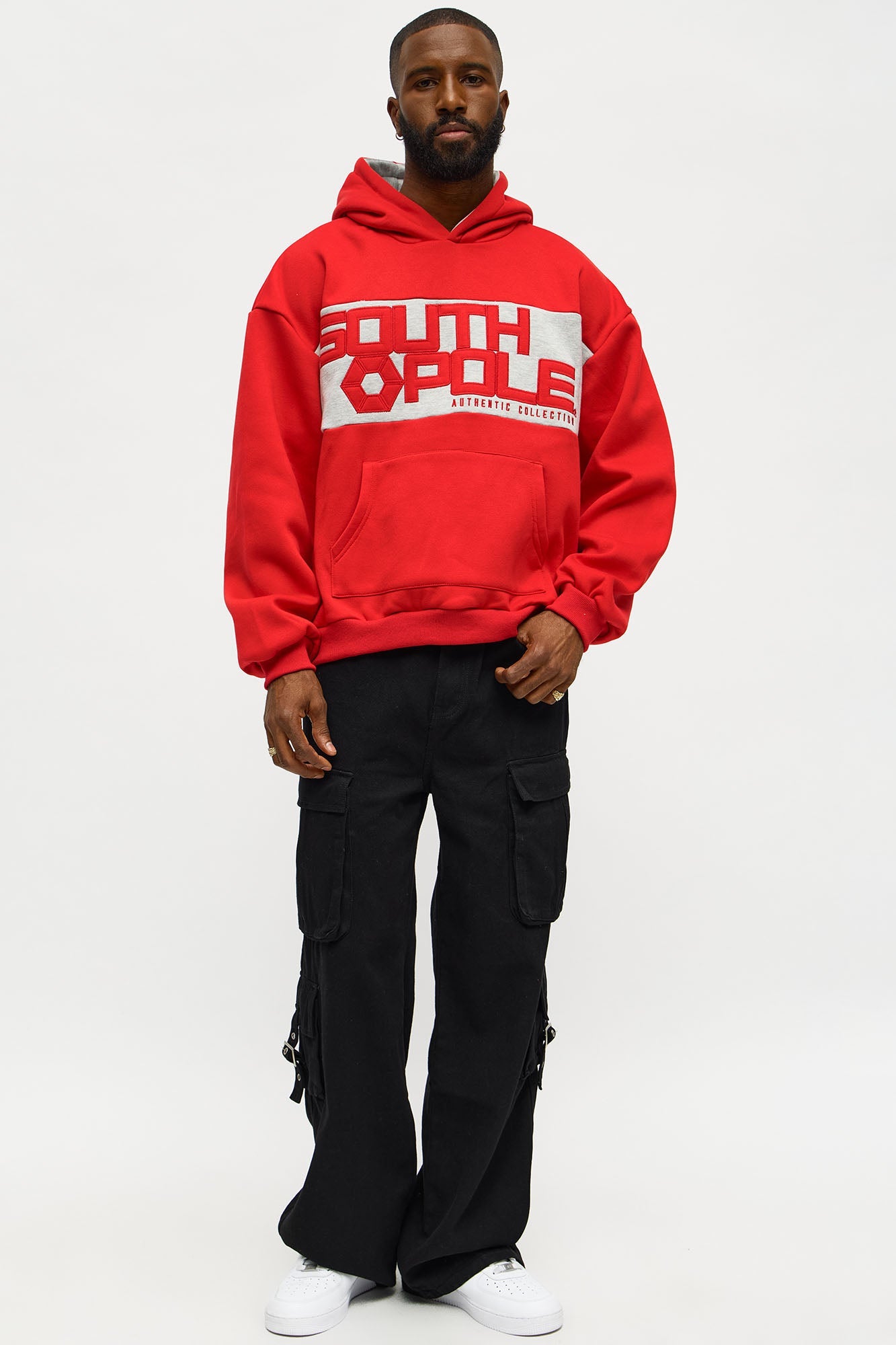 Southpole Logo Hoodie - Red