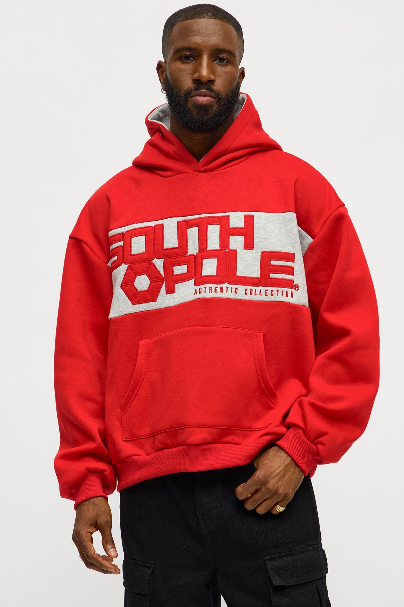 Southpole Logo Hoodie - Red