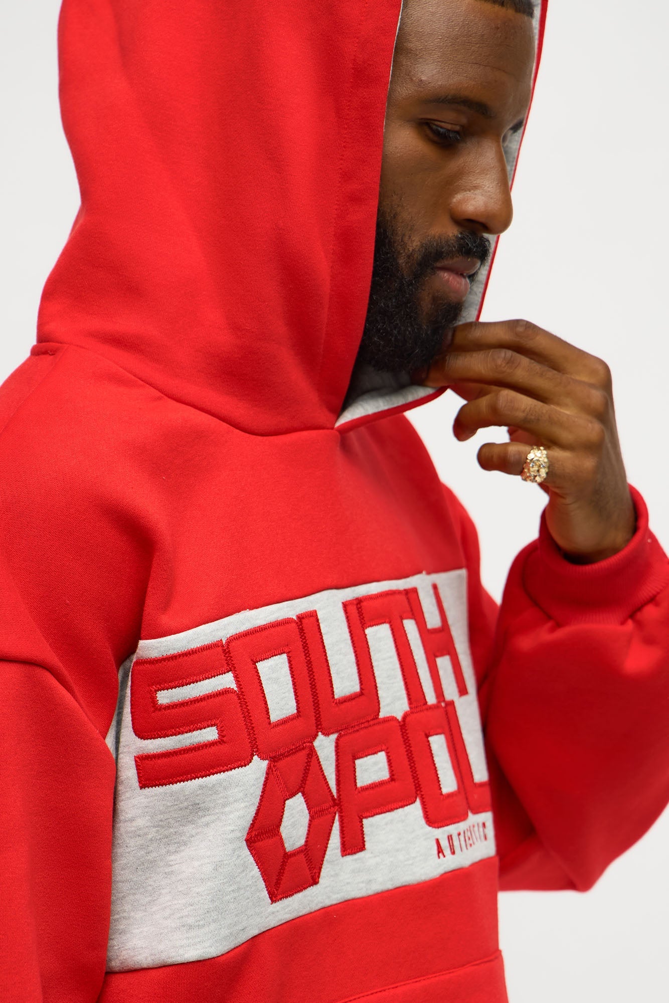 Southpole Logo Hoodie - Red
