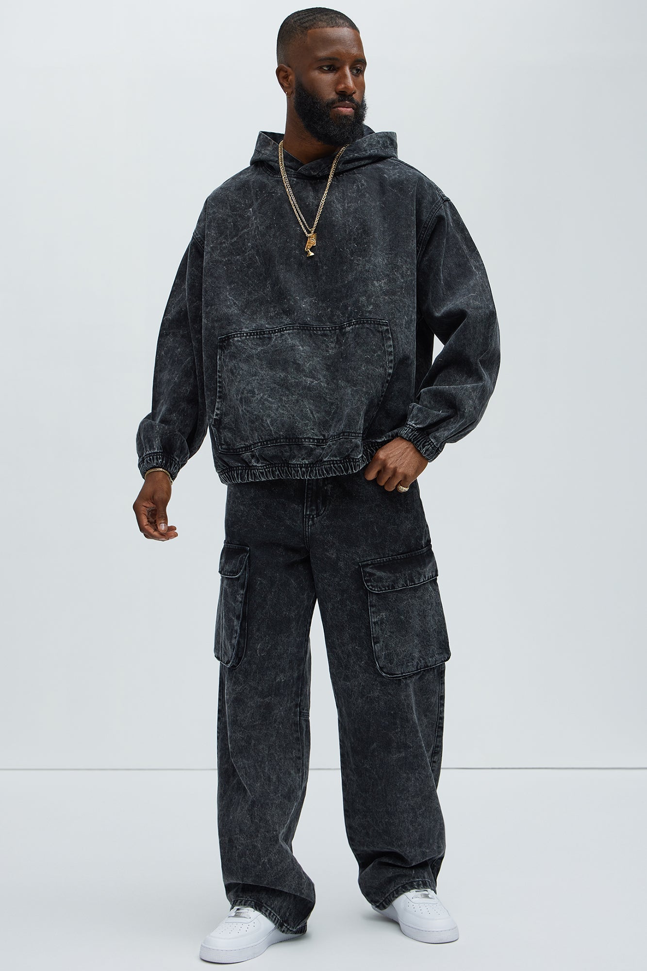 Clover Denim Pullover Jacket - Black