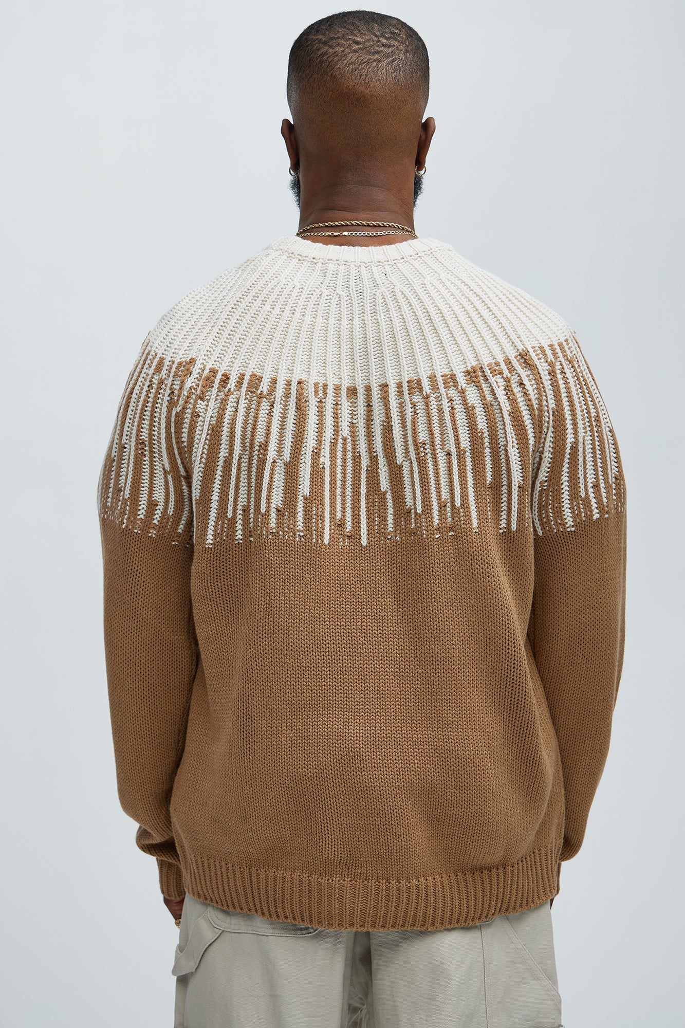 Radiant Crewneck Sweater - Brown Combo