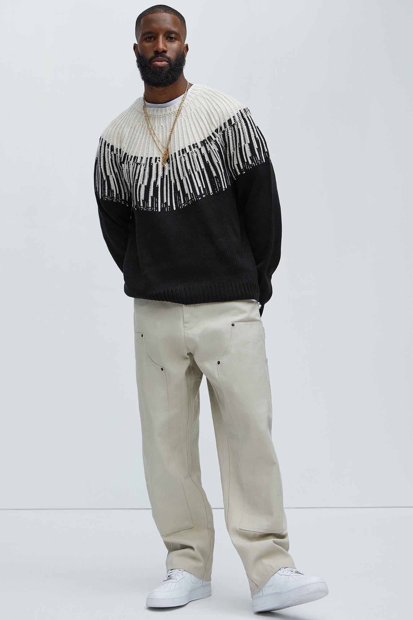 Radiant Crewneck Sweater - Black/combo