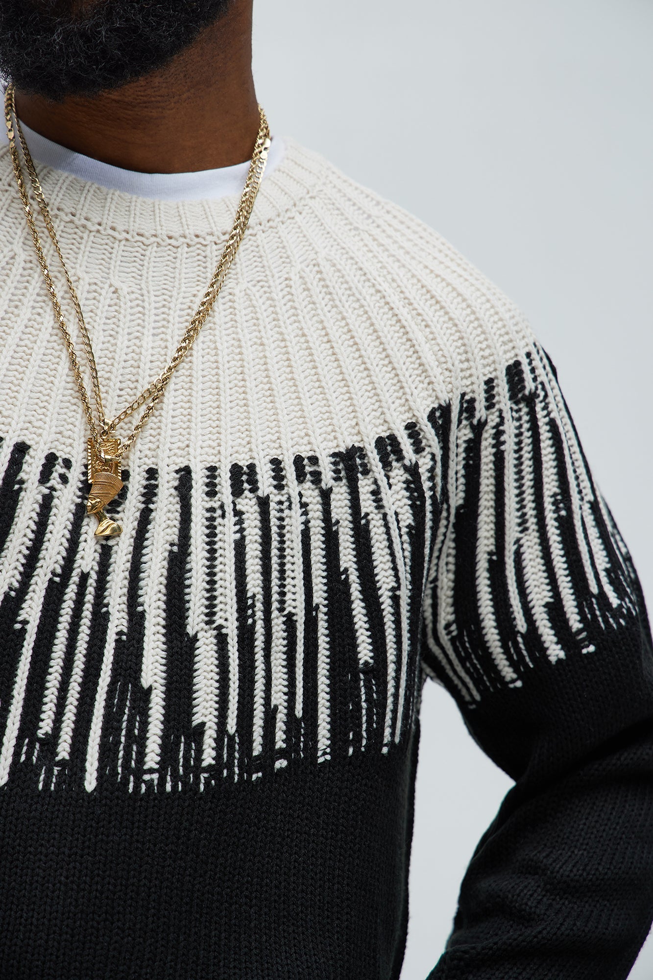 Radiant Crewneck Sweater - Black/combo