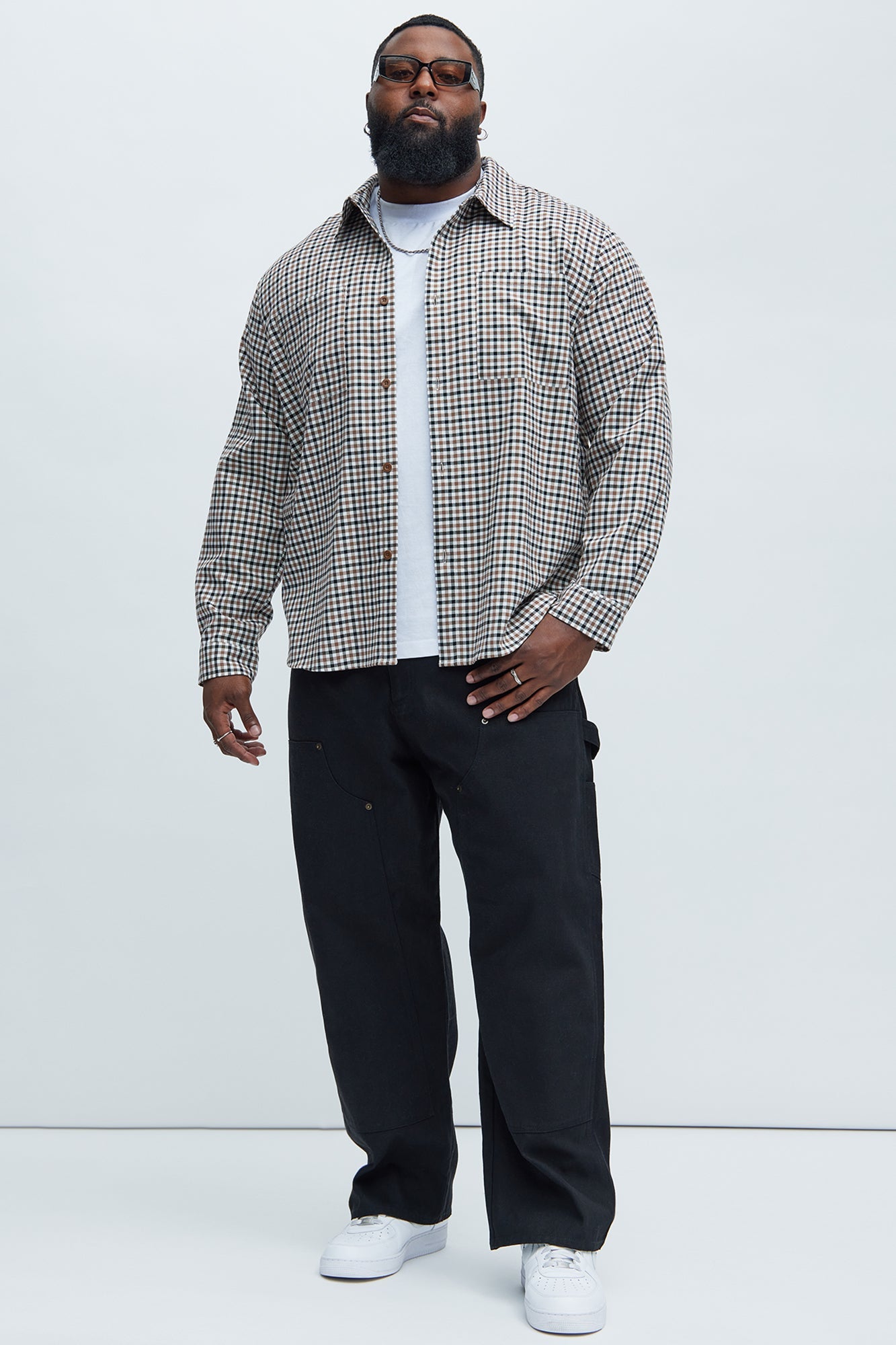 George Gingham Plaid Shirt - Multi Color