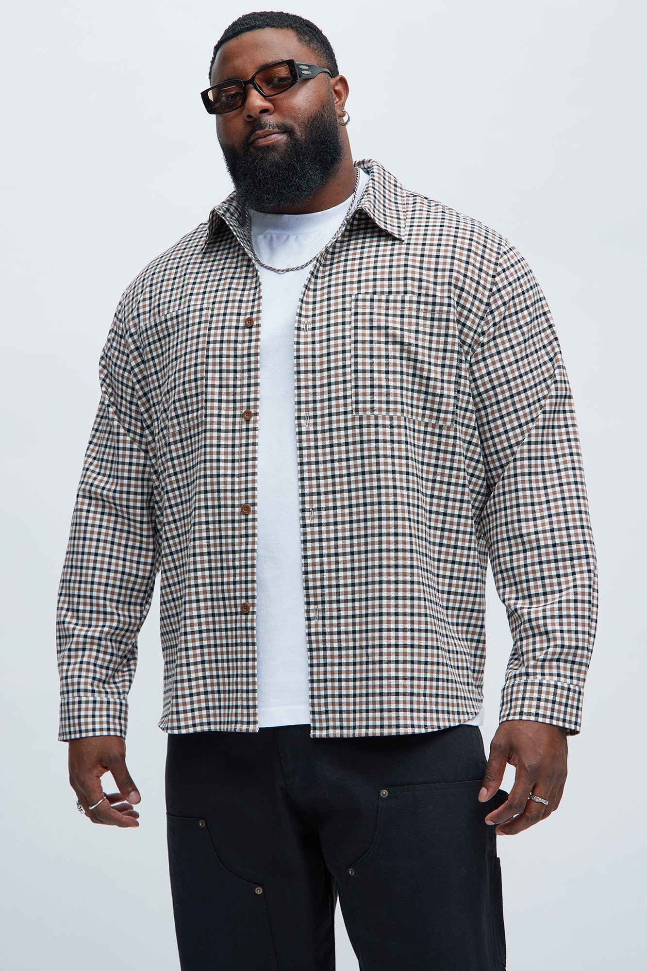 George Gingham Plaid Shirt - Multi Color