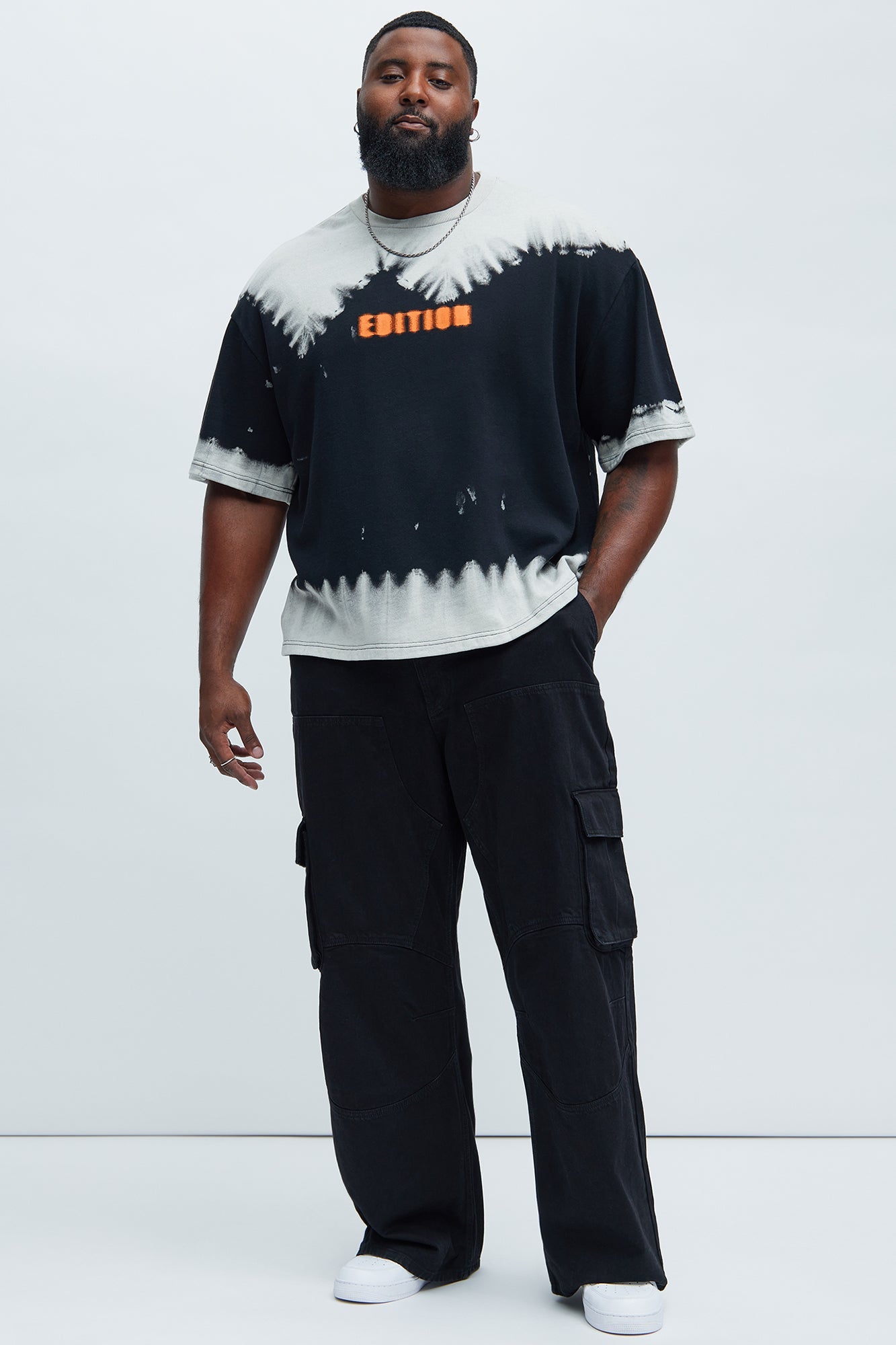 Blurred Edition Fleece Short Sleeve Tee - Black/combo