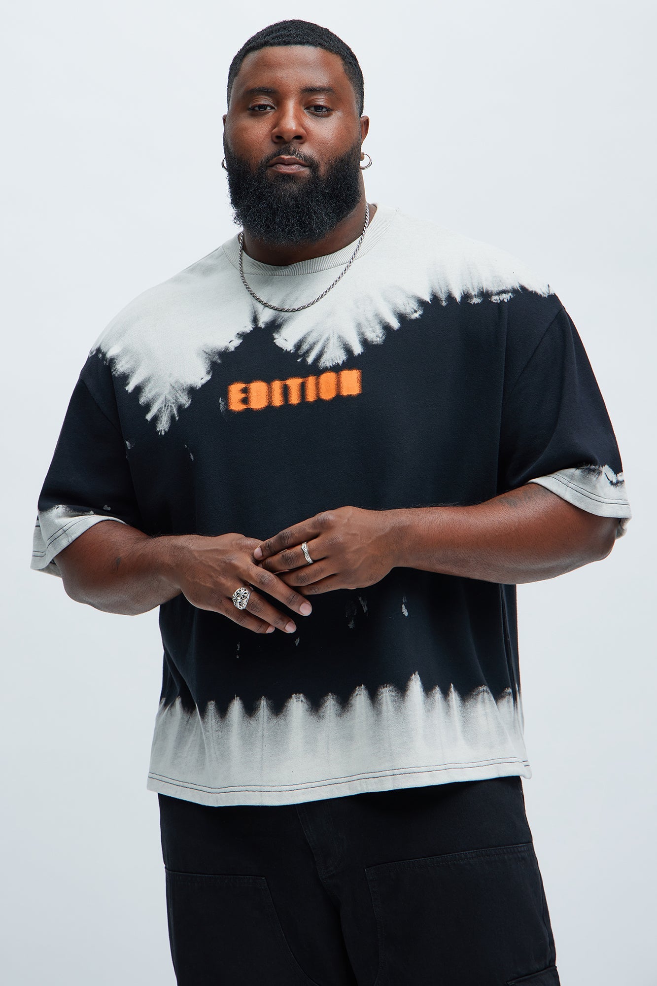 Blurred Edition Fleece Short Sleeve Tee - Black/combo