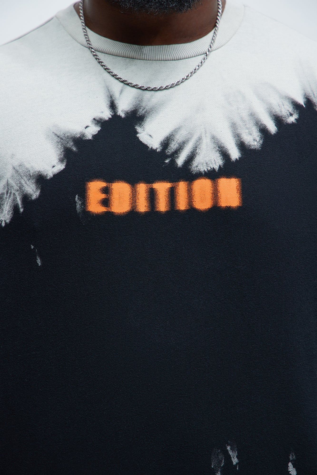 Blurred Edition Fleece Short Sleeve Tee - Black/combo