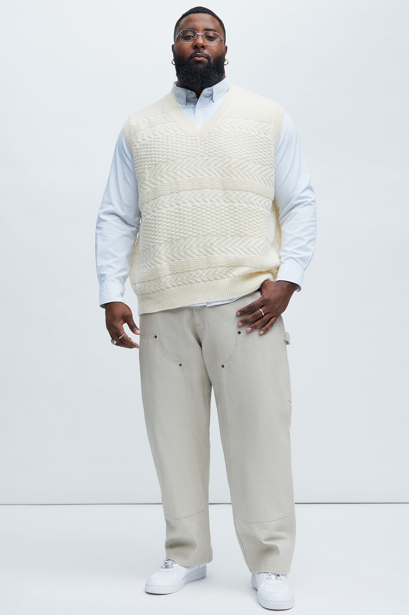 Now Or Never Sweater Vest - Cream