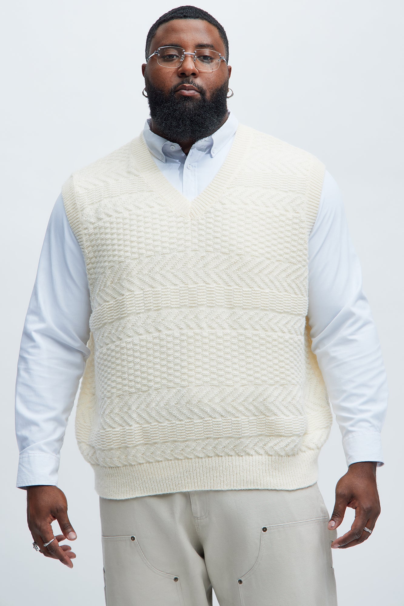 Now Or Never Sweater Vest - Cream