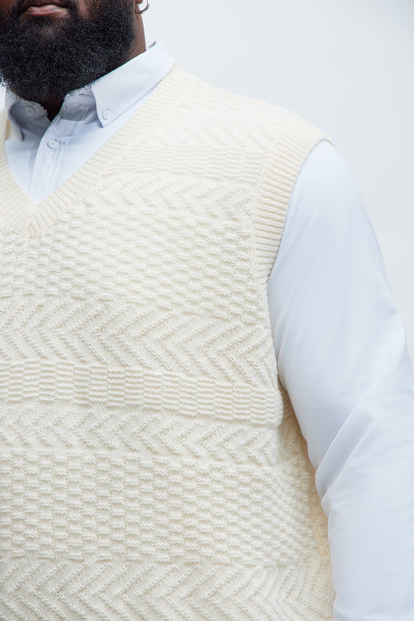 Now Or Never Sweater Vest - Cream