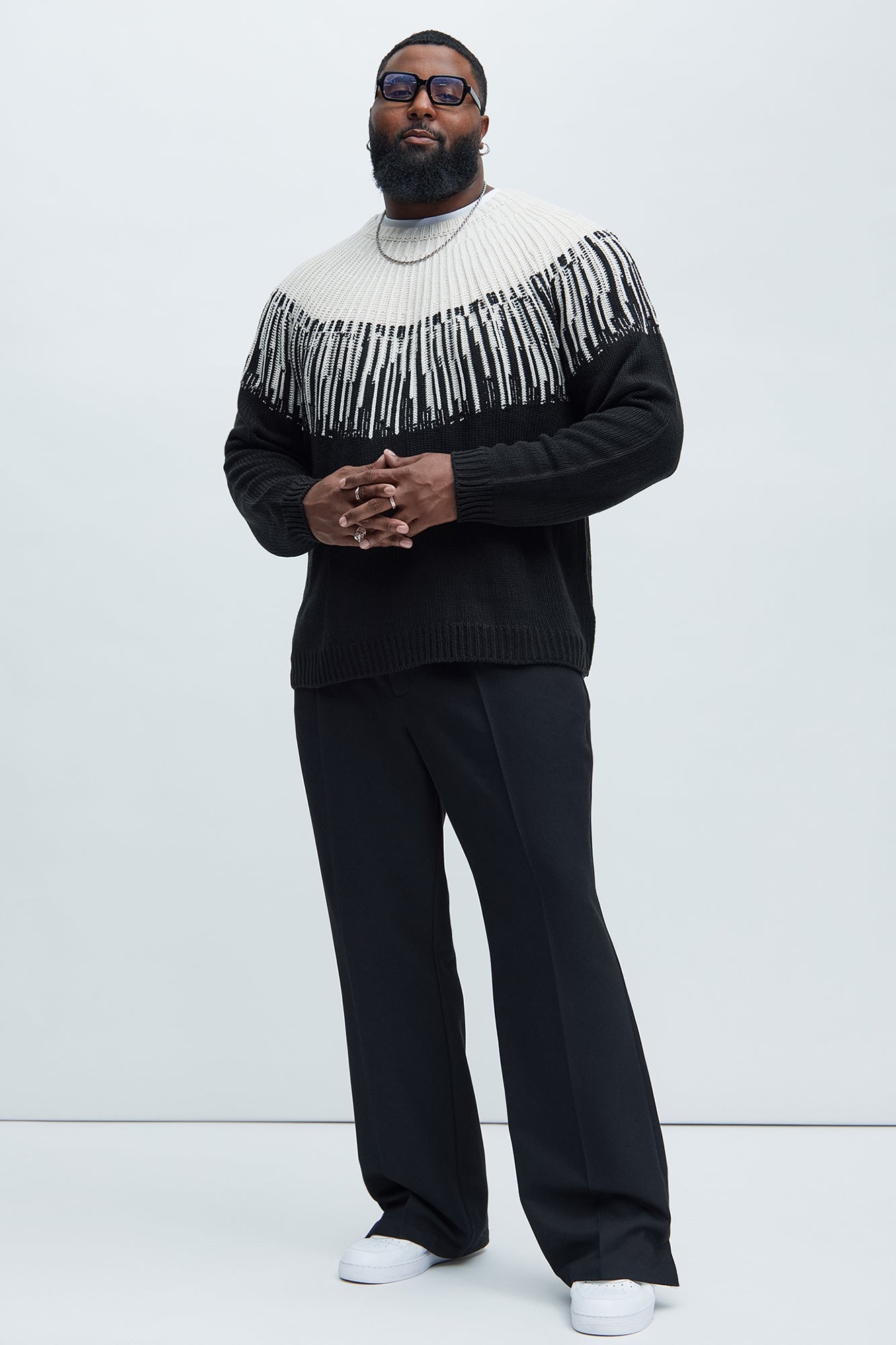 Radiant Crewneck Sweater - Black/combo