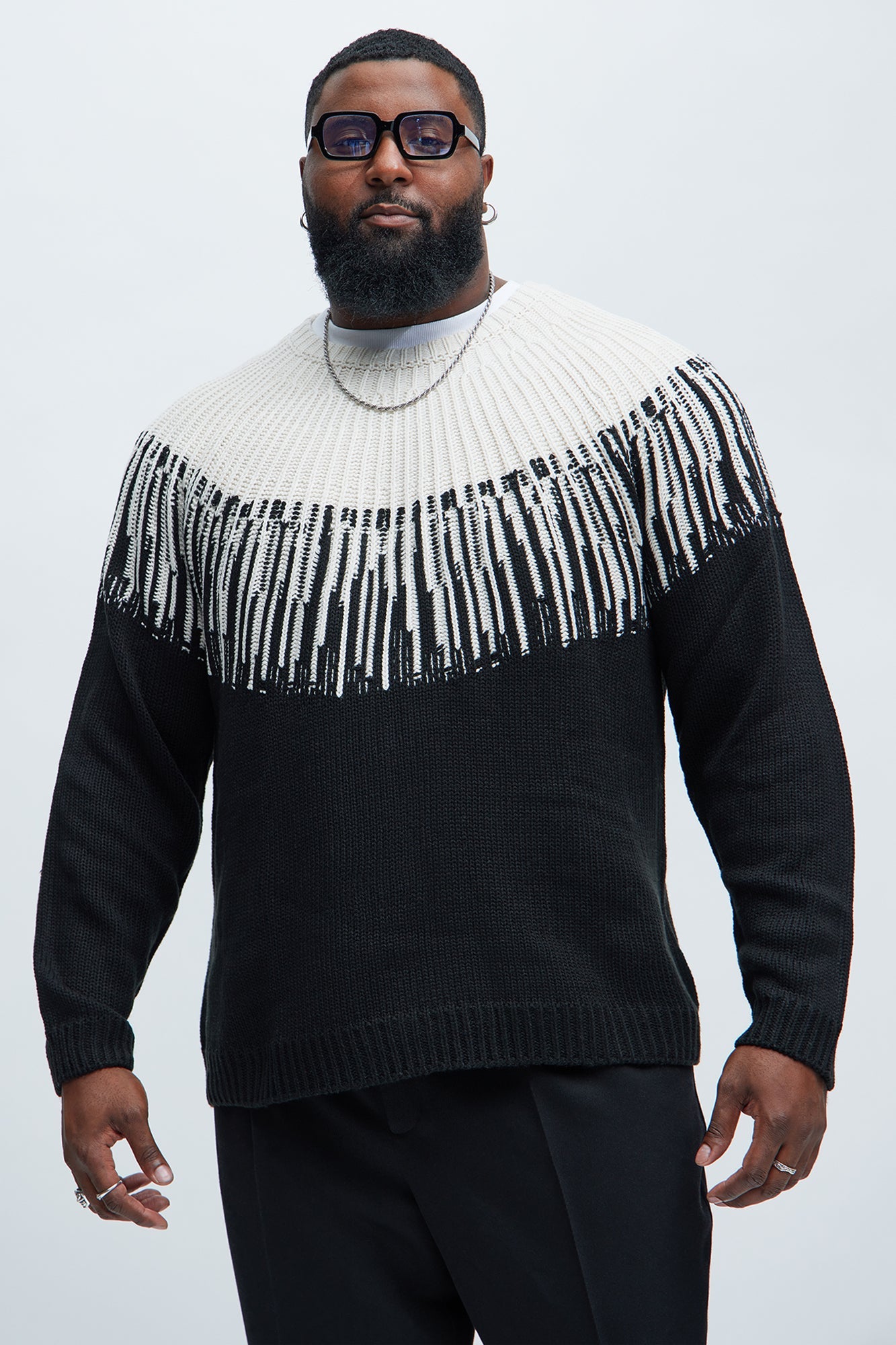 Radiant Crewneck Sweater - Black/combo