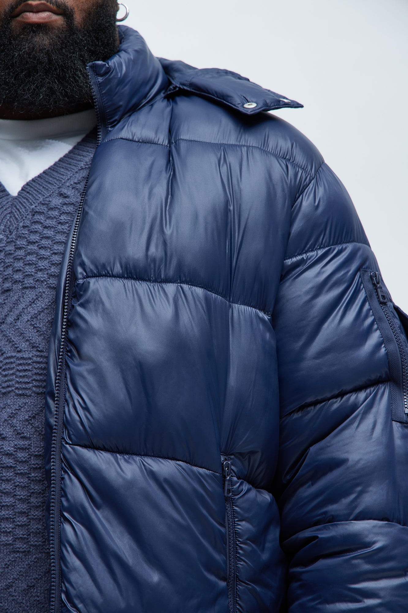 Nixer Puffer Jacket - Navy
