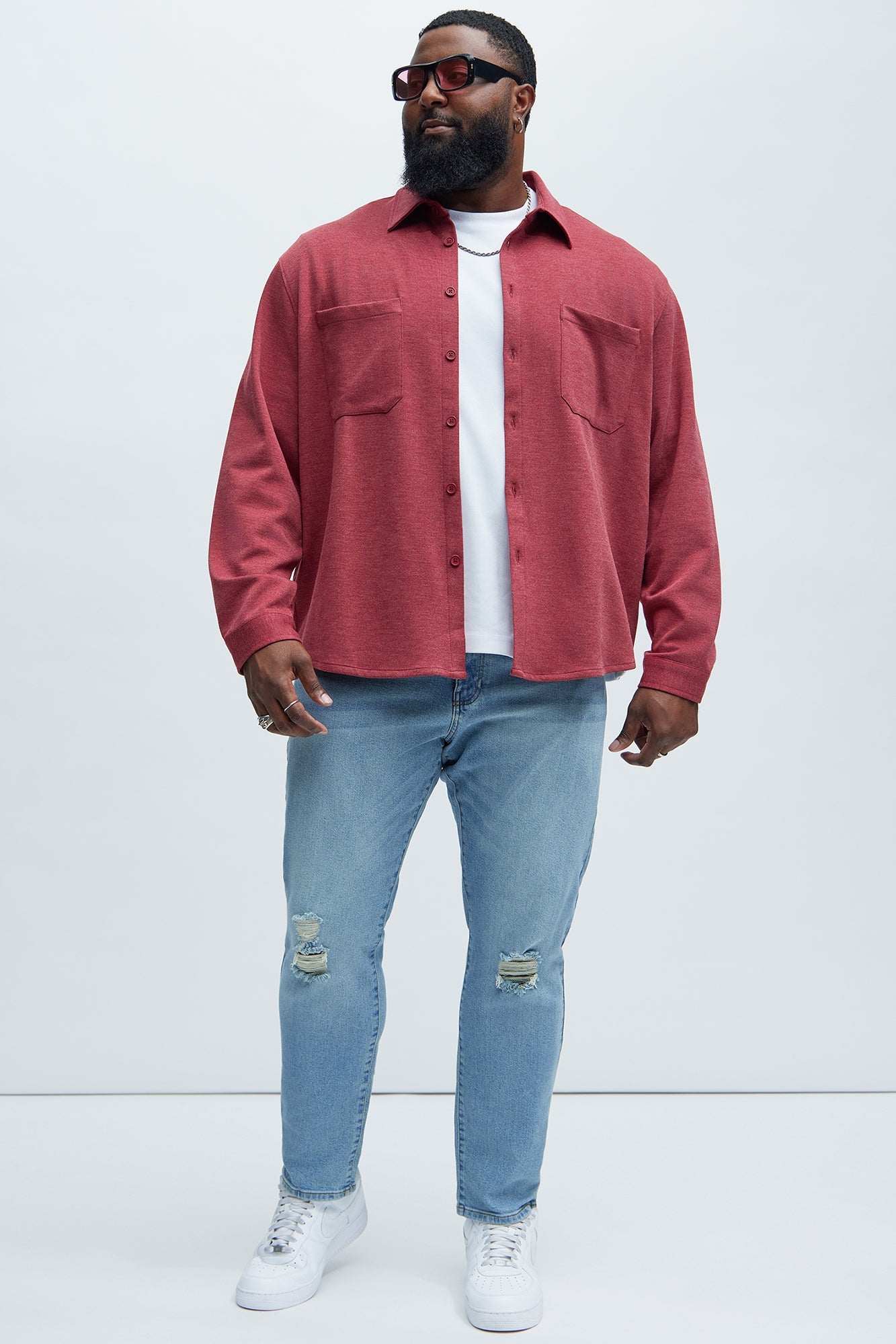 Cornell Distressed Slim Jeans - Light Wash