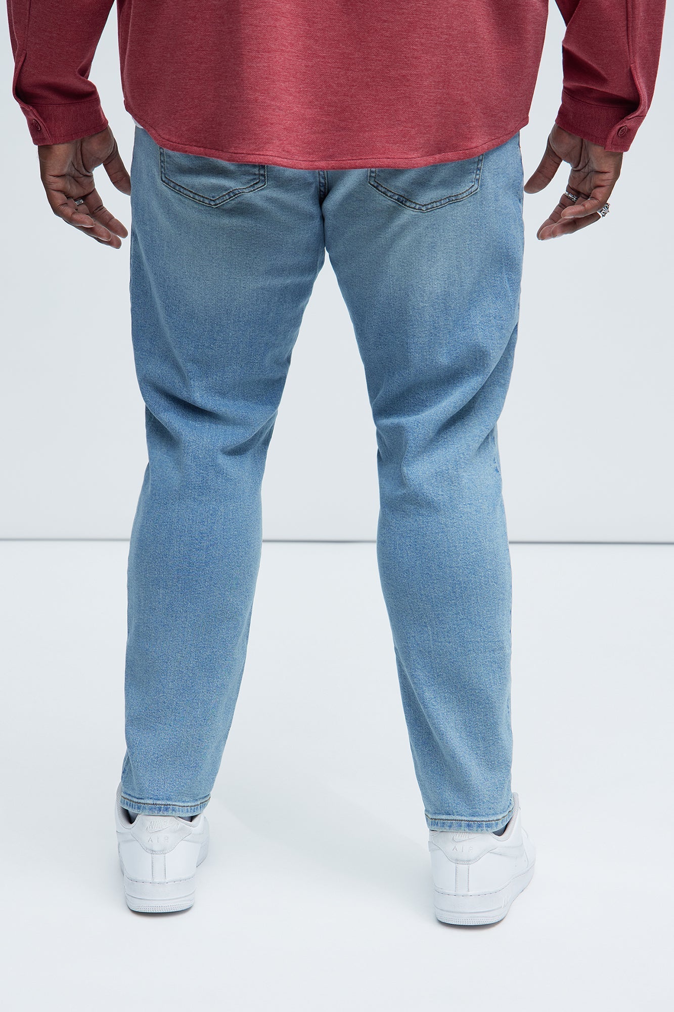 Cornell Distressed Slim Jeans - Light Wash