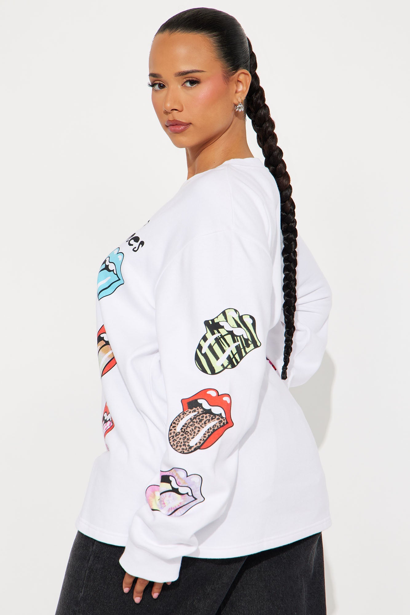 The Rolling Stones Tongue Out Sweatshirt - White