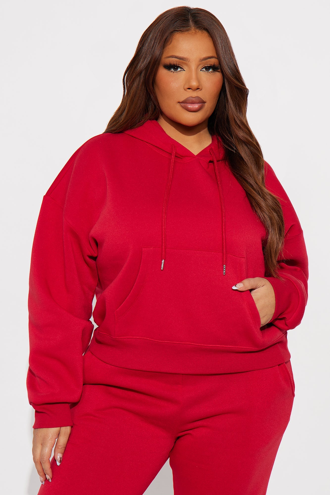 Candice Lounge Hoodie - Red
