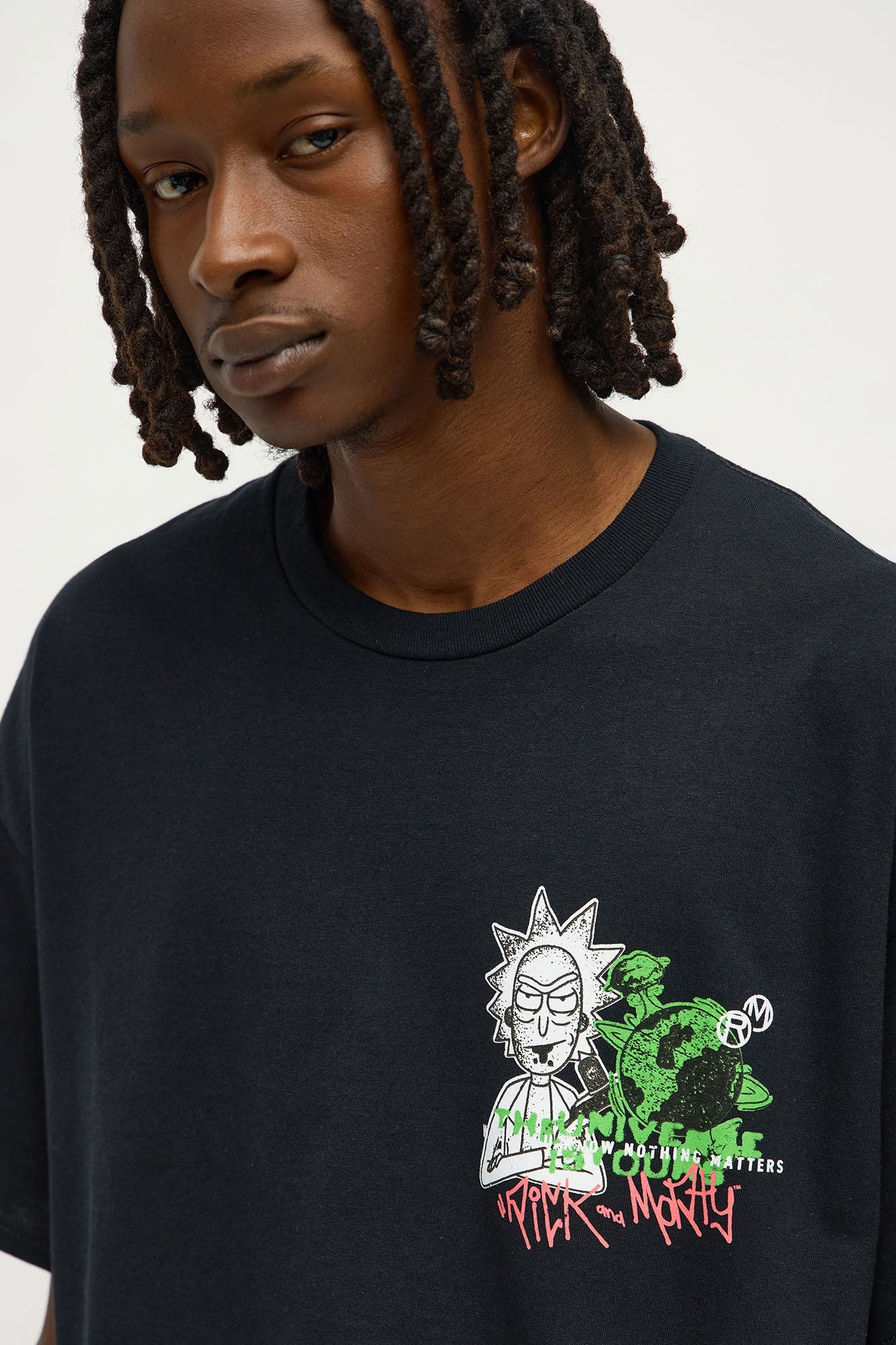 Rick And Morty Universe Short Sleeve Tee - Black