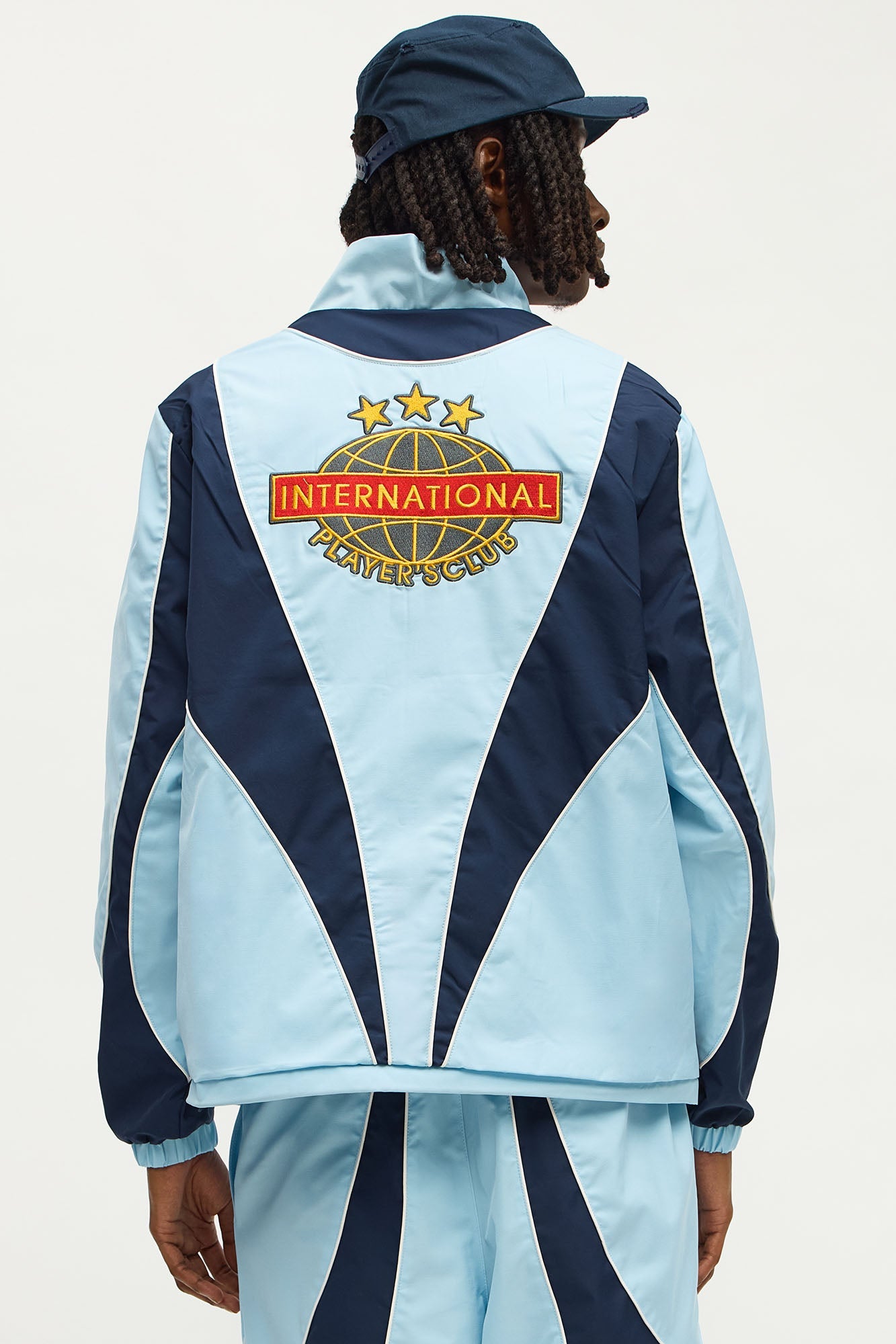 International Champions Color Blocked Windbreaker Jacket - Blue/combo