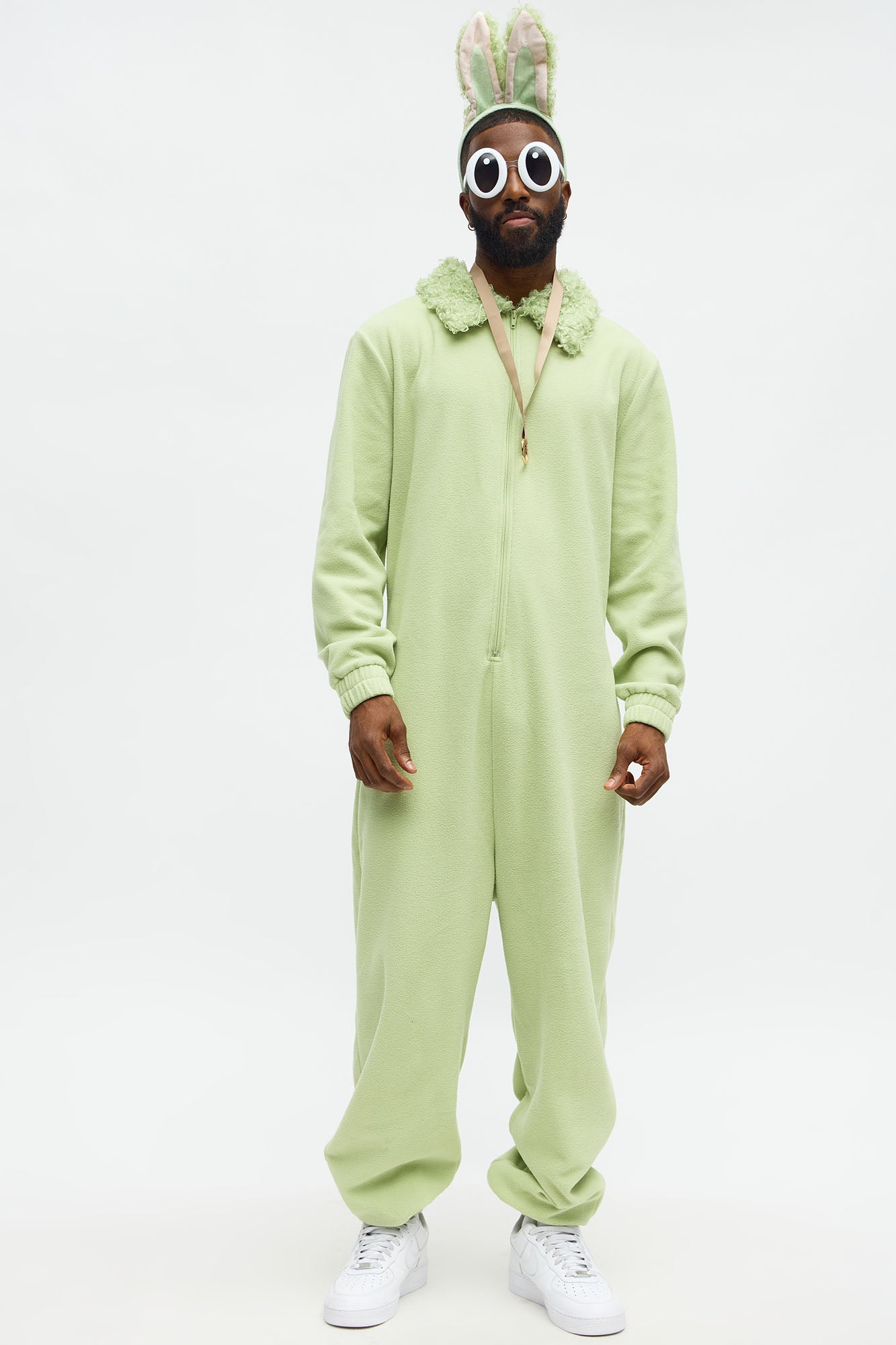 Boo Boo Monster 4 Piece Faux Fur Halloween Costume - Green