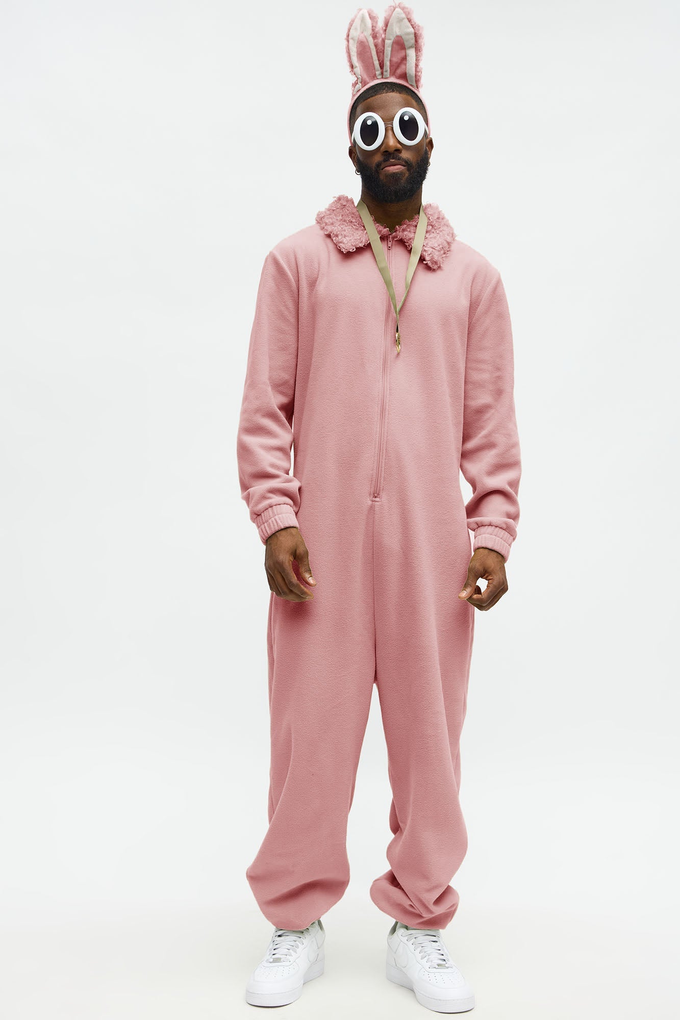 Boo Boo Monster 4 Piece Faux Fur Halloween Costume - Pink