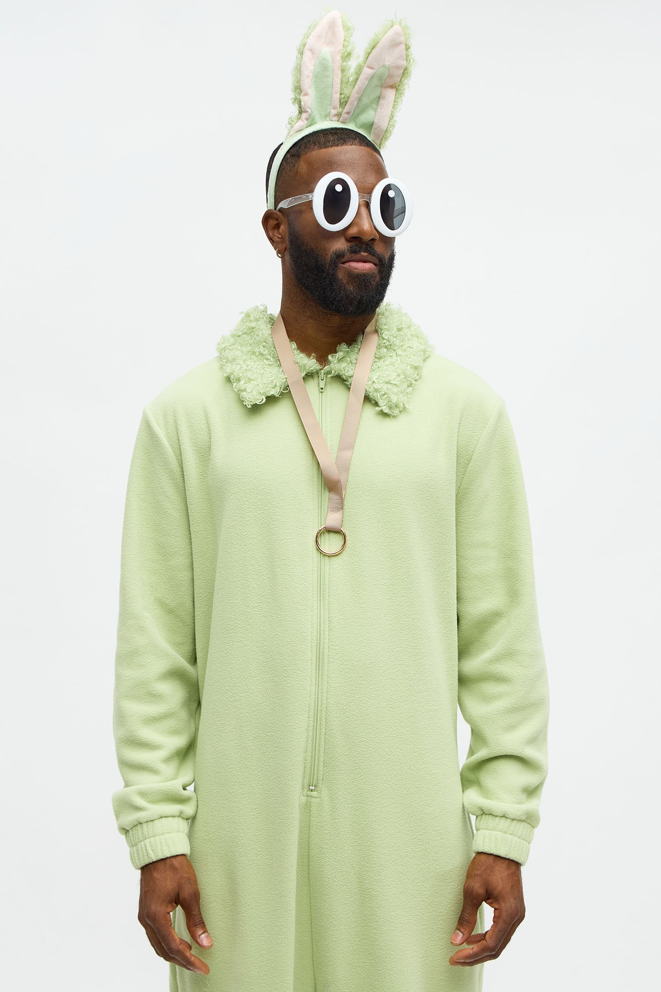 Boo Boo Monster 4 Piece Faux Fur Halloween Costume - Green