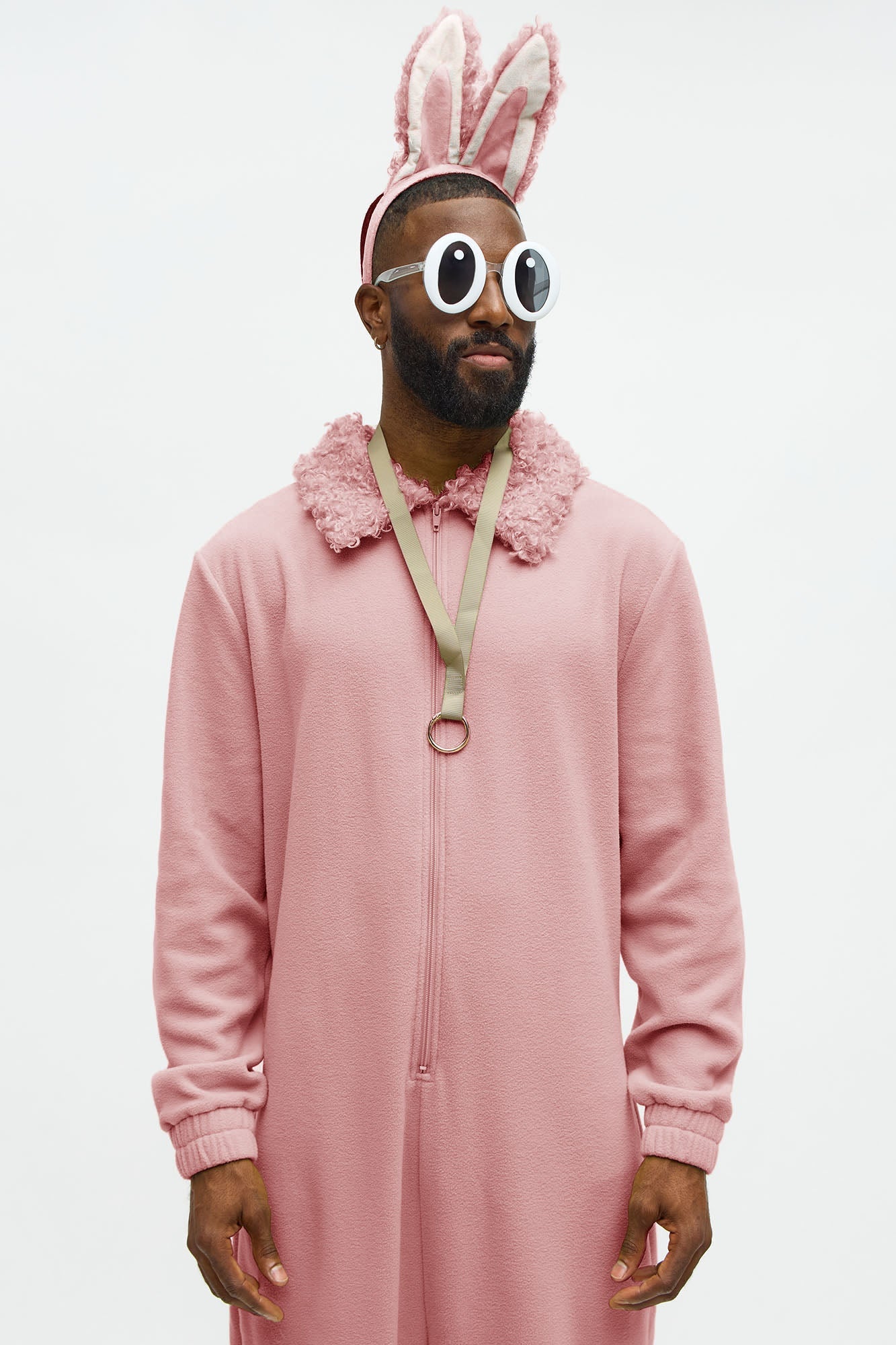 Boo Boo Monster 4 Piece Faux Fur Halloween Costume - Pink