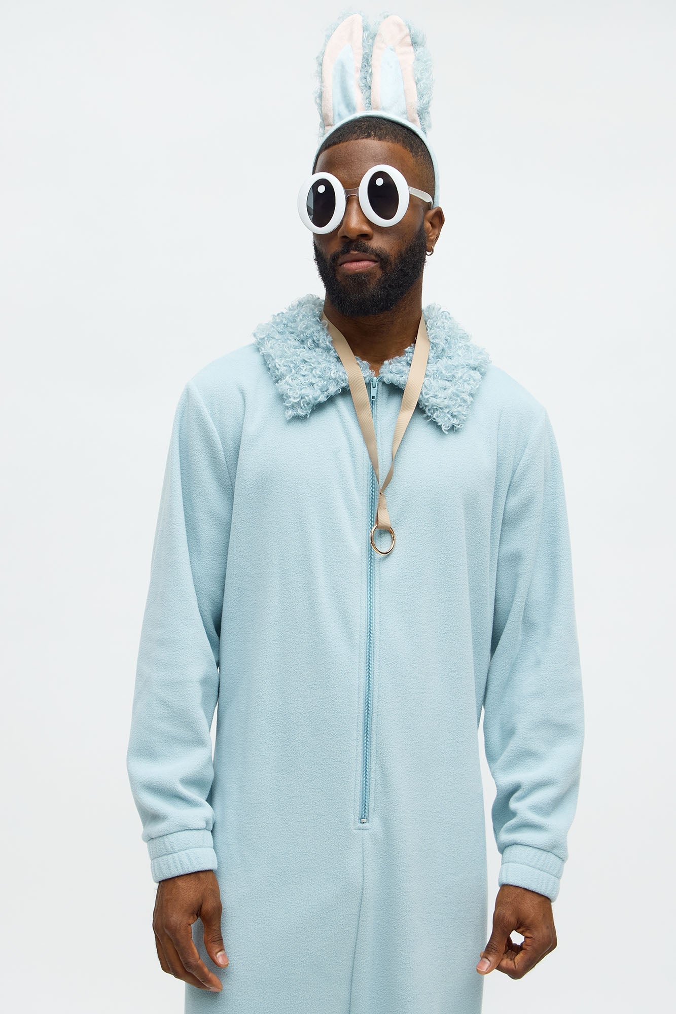 Boo Boo Monster 4 Piece Faux Fur Halloween Costume - Blue