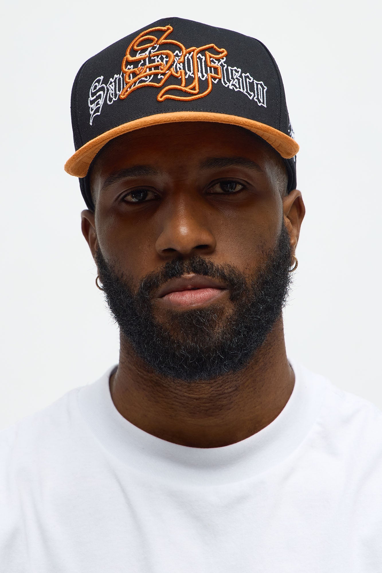 SF Golden Gate Two Tone Structured Snapback Hat - Black/Orange