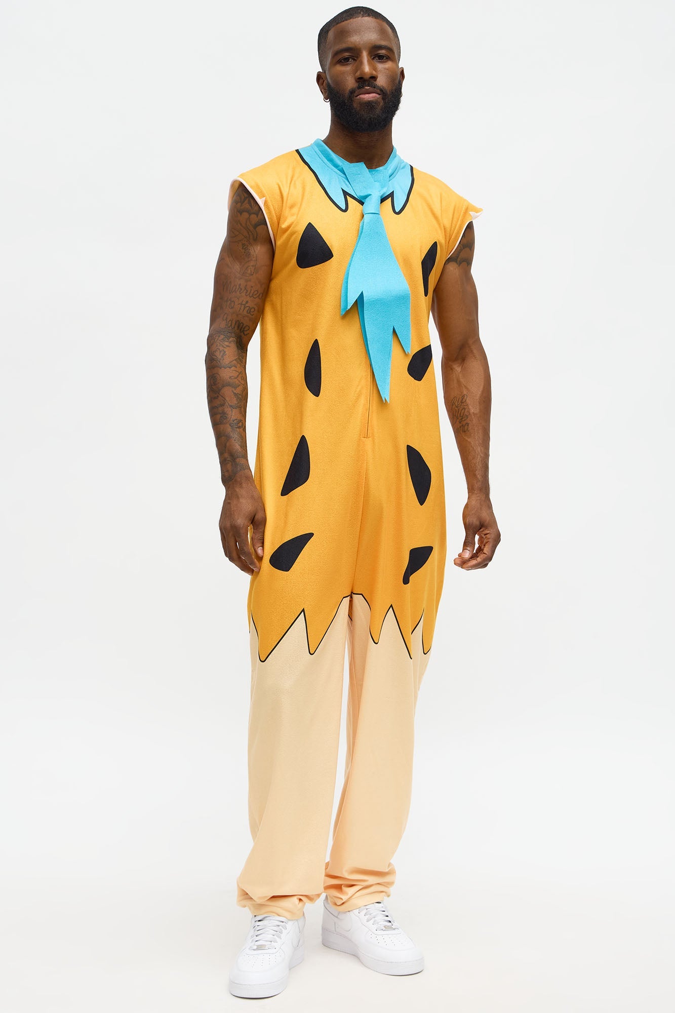 Fred Flintstone One Piece Costume - Orange/combo