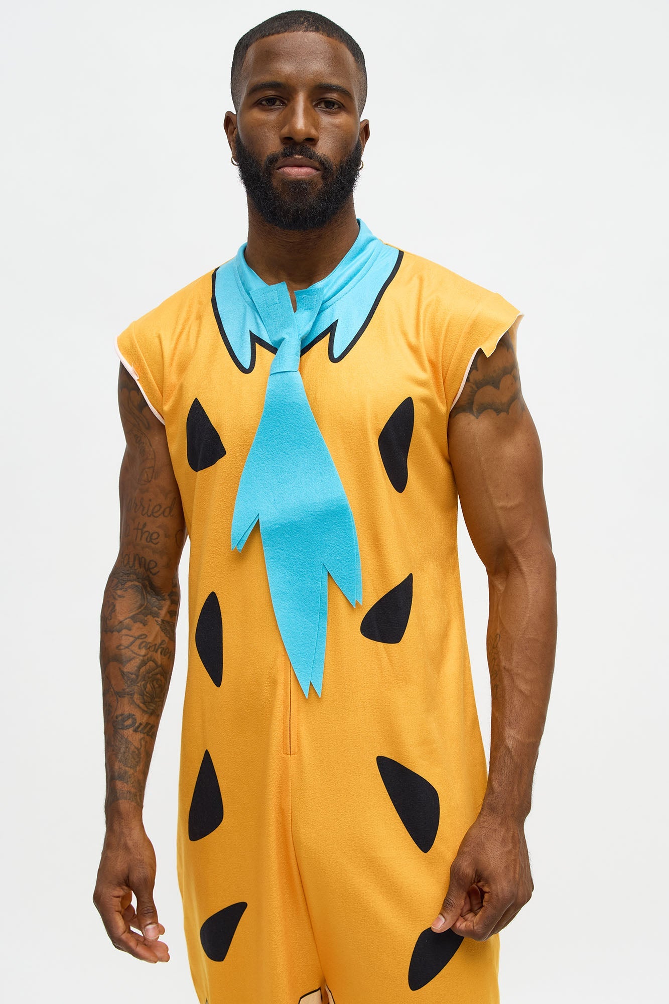 Fred Flintstone One Piece Costume - Orange/combo