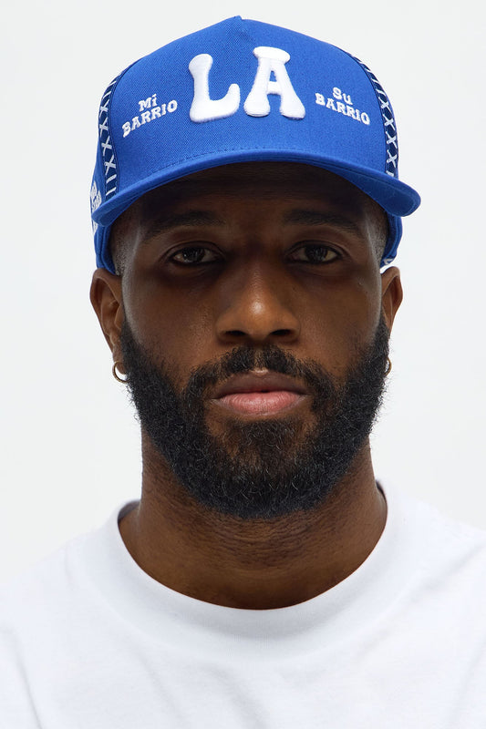 El Barrio Stitch Structured Snapback Hat - Blue