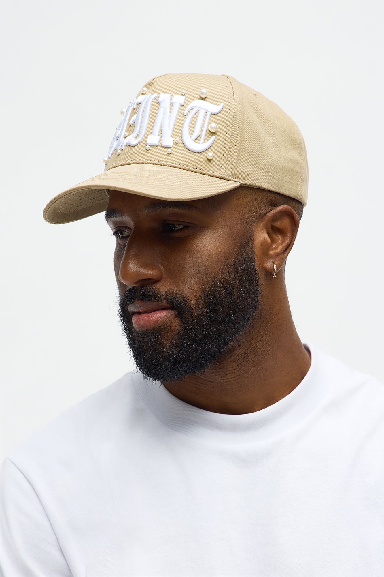 Saint Structured Snapback Hat - Tan