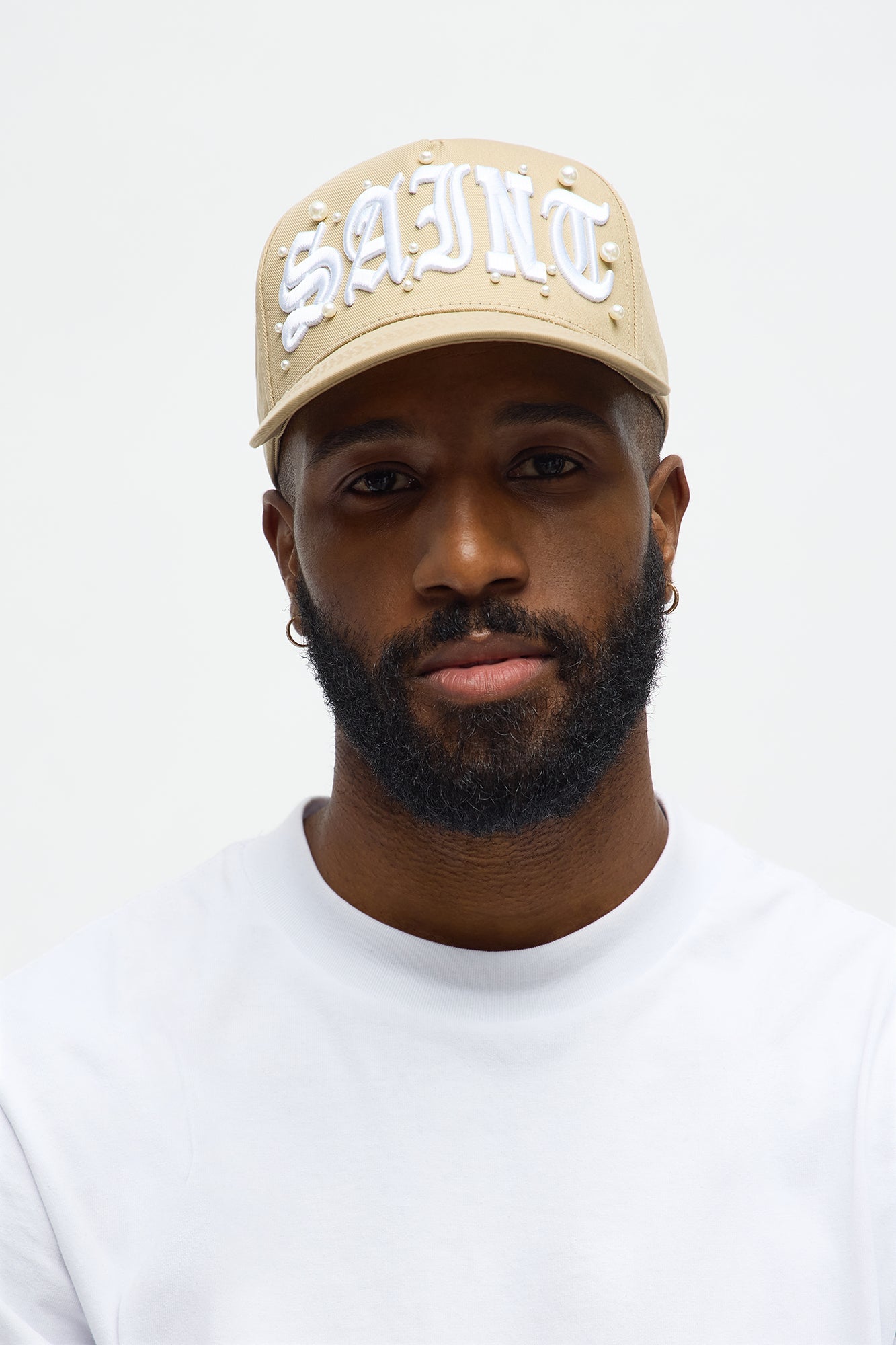 Saint Structured Snapback Hat - Tan