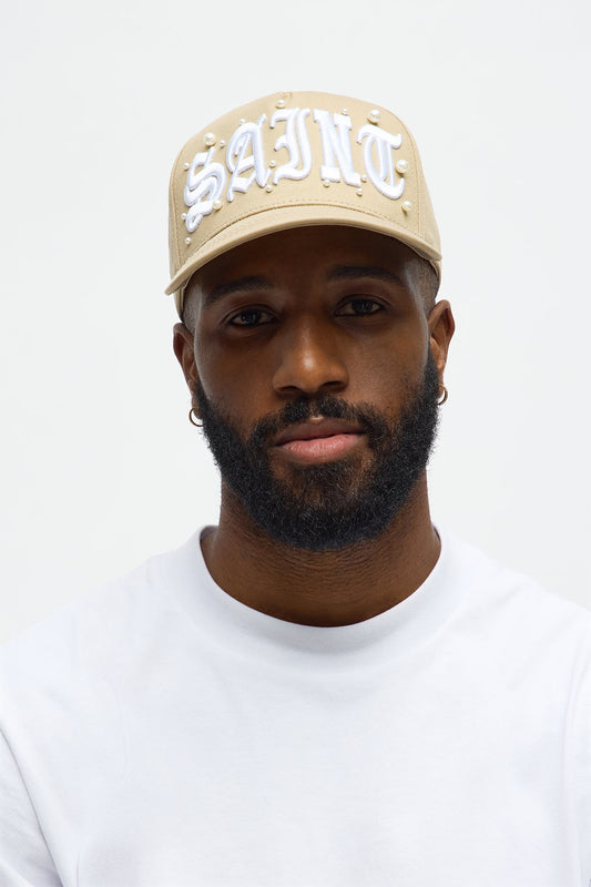 Saint Structured Snapback Hat - Tan