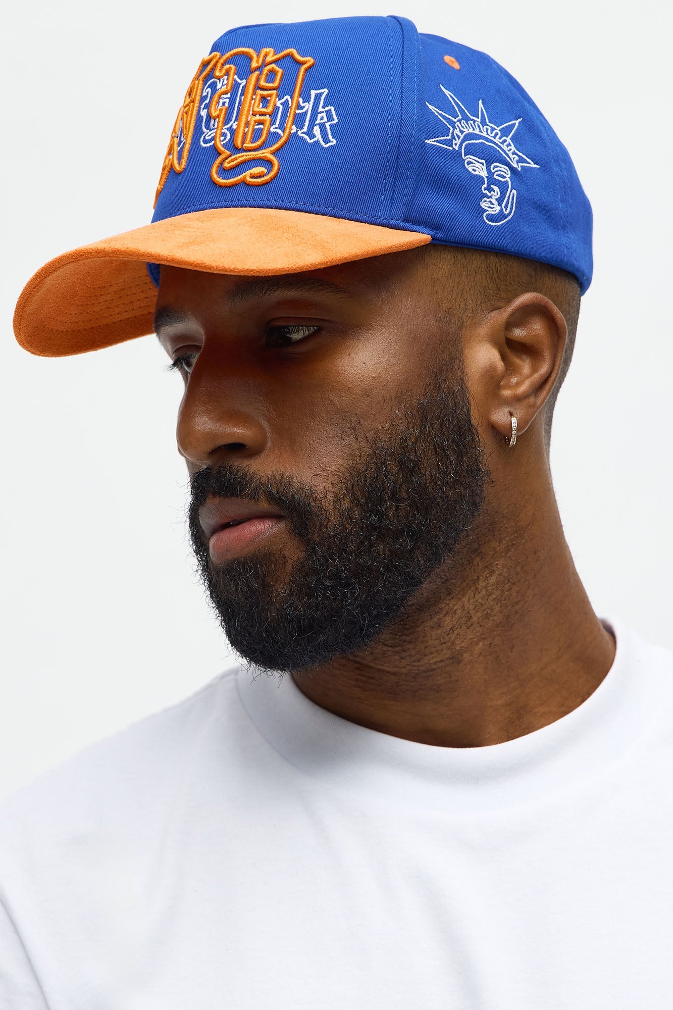 NY Liberty Structured Snapback Hat - Blue/combo