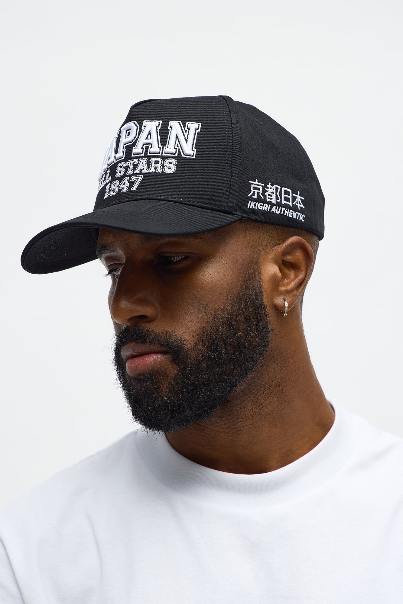 JP All Stars Structured Twill Snapback Hat - Black