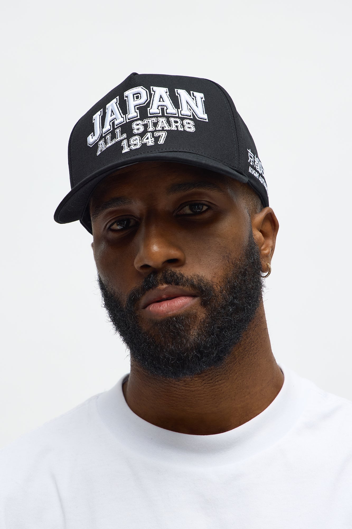 JP All Stars Structured Twill Snapback Hat - Black