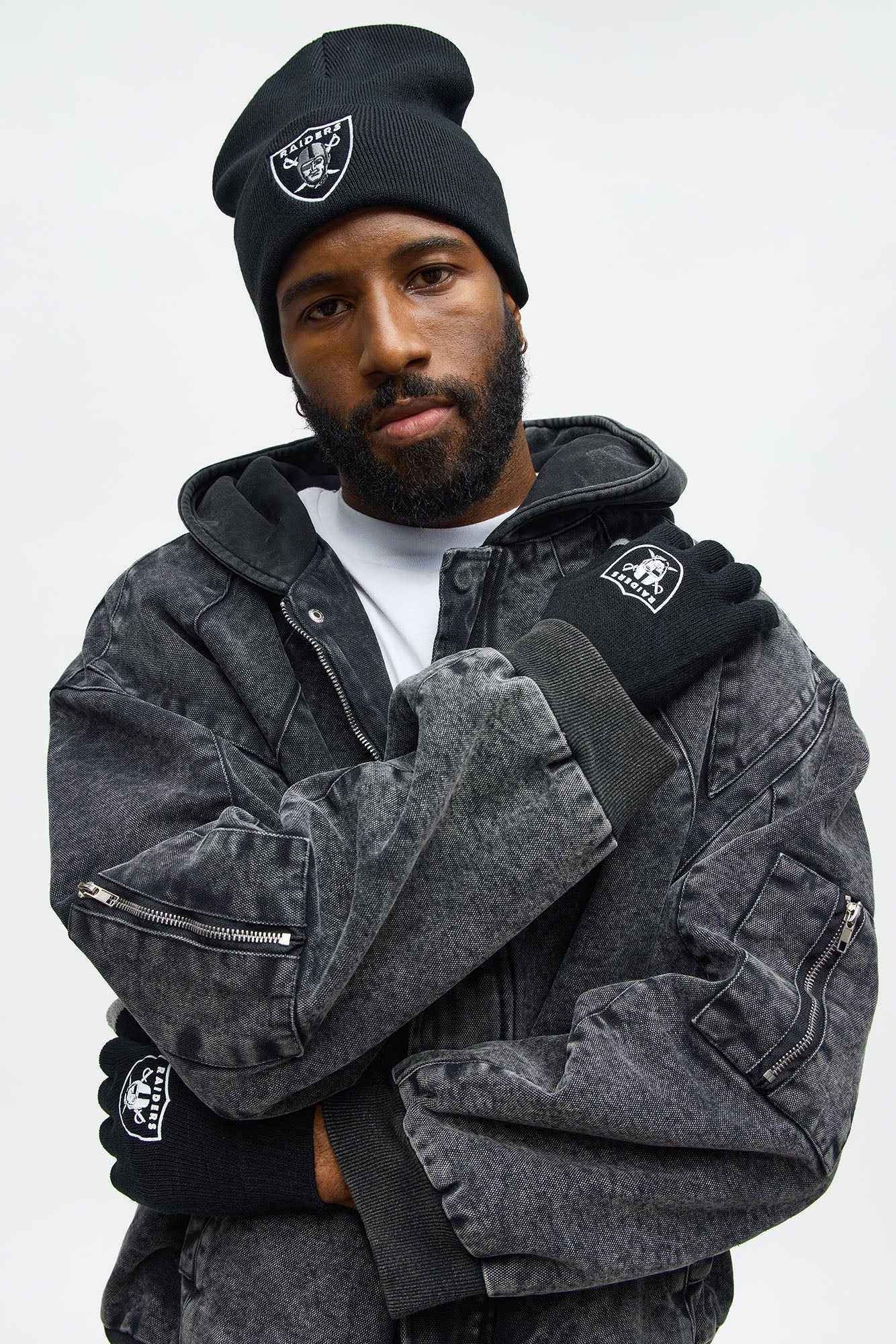 Classic Las Vegas Raiders Beanie 2 Pack - Black/combo