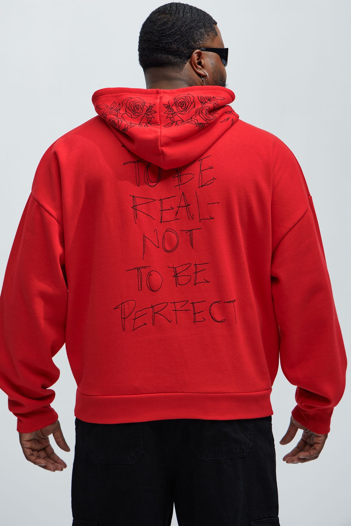 Not Perfect Hoodie - Red