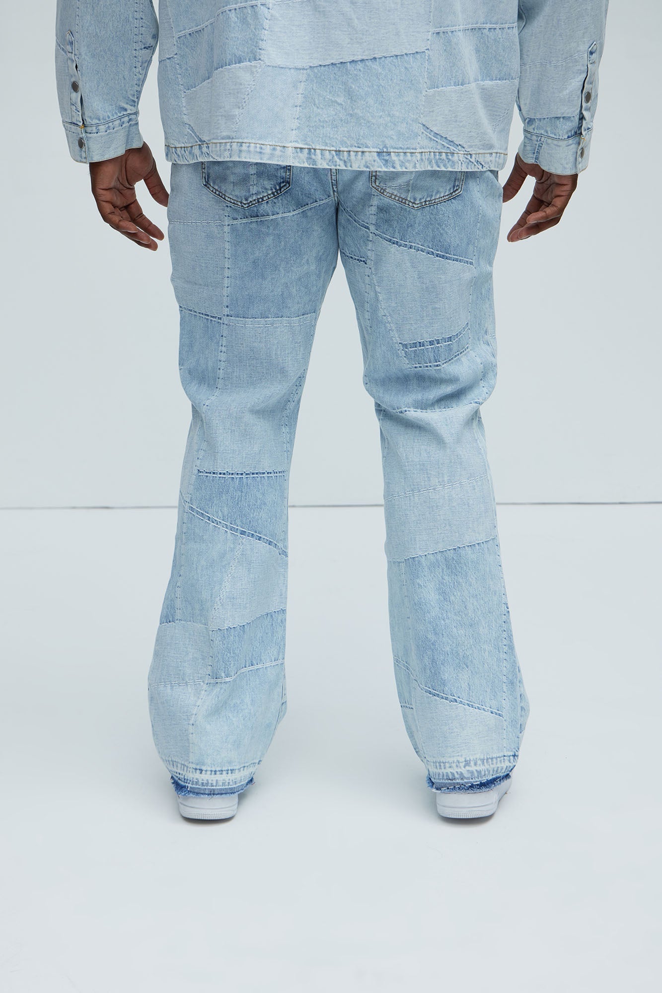 Verdugo Stacked Slim Flare Jeans - Light Blue Wash