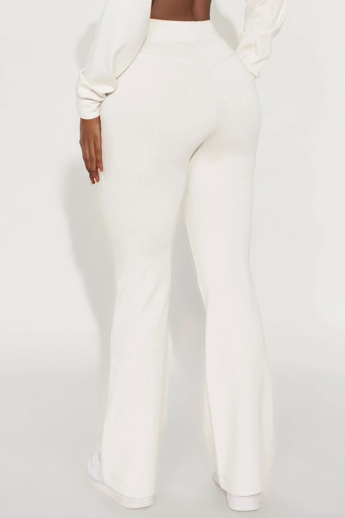 Sabrina Ultra Soft Flare Sweatpant - Cream