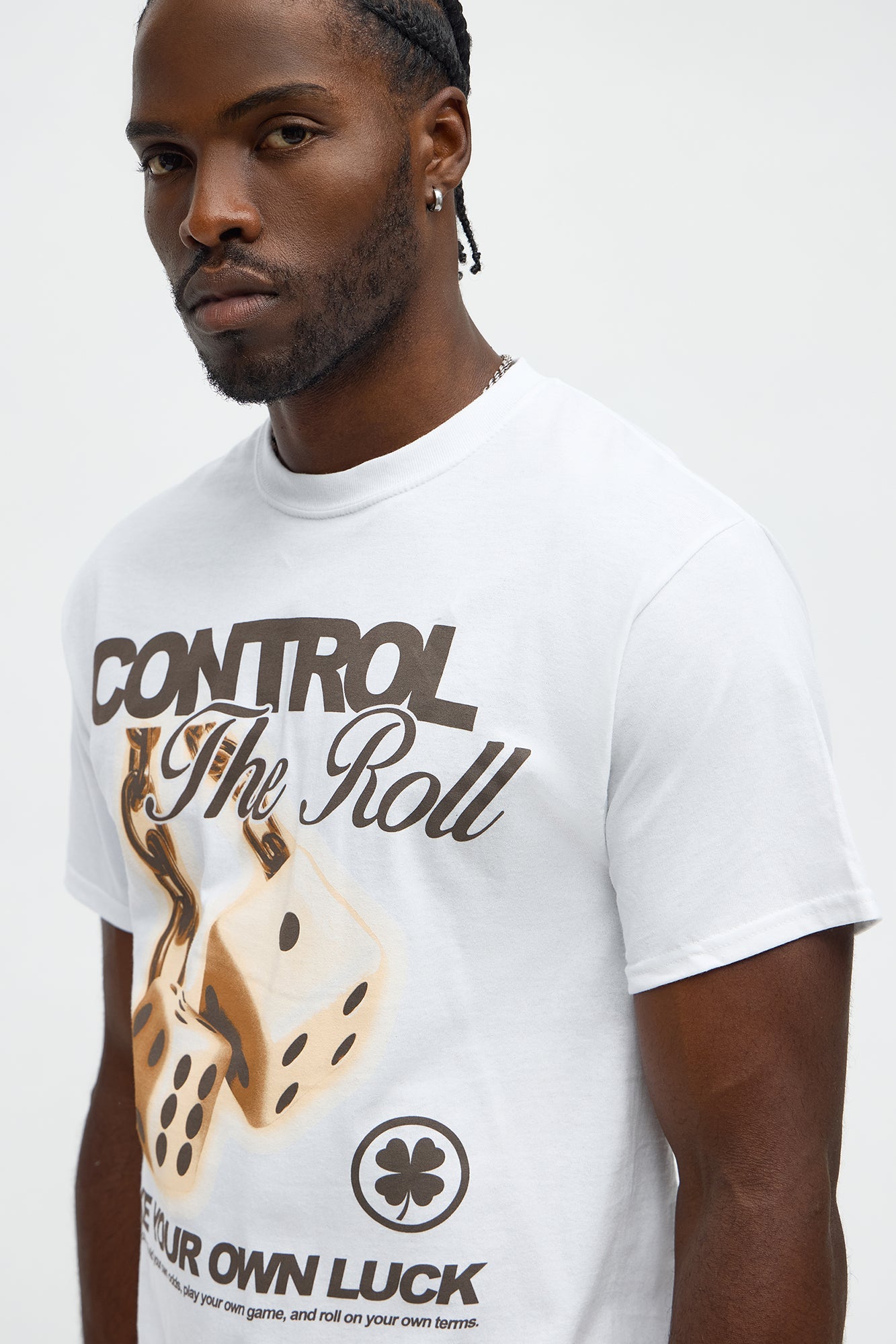 Control The Roll Short Sleeve Tee - White