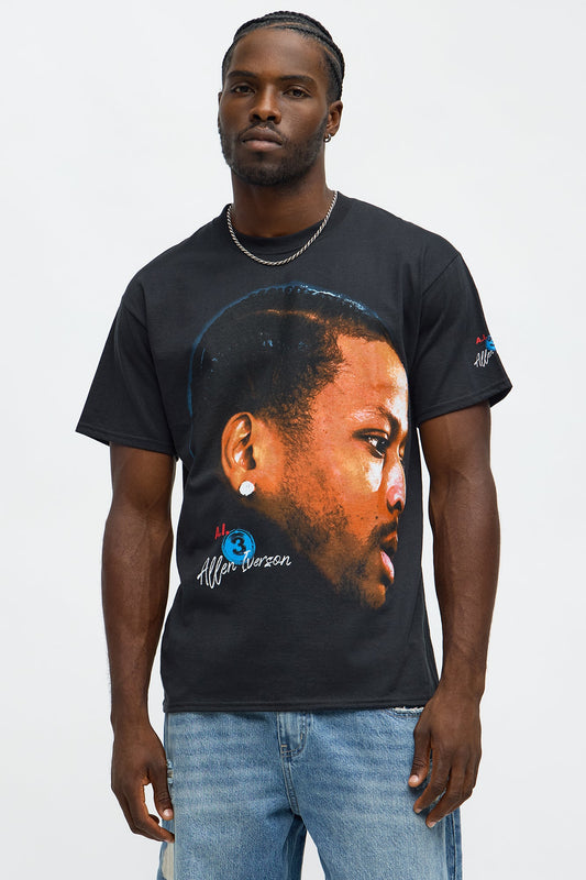 Allen Iverson A.I. Oversized Short Sleeve Tee - Black