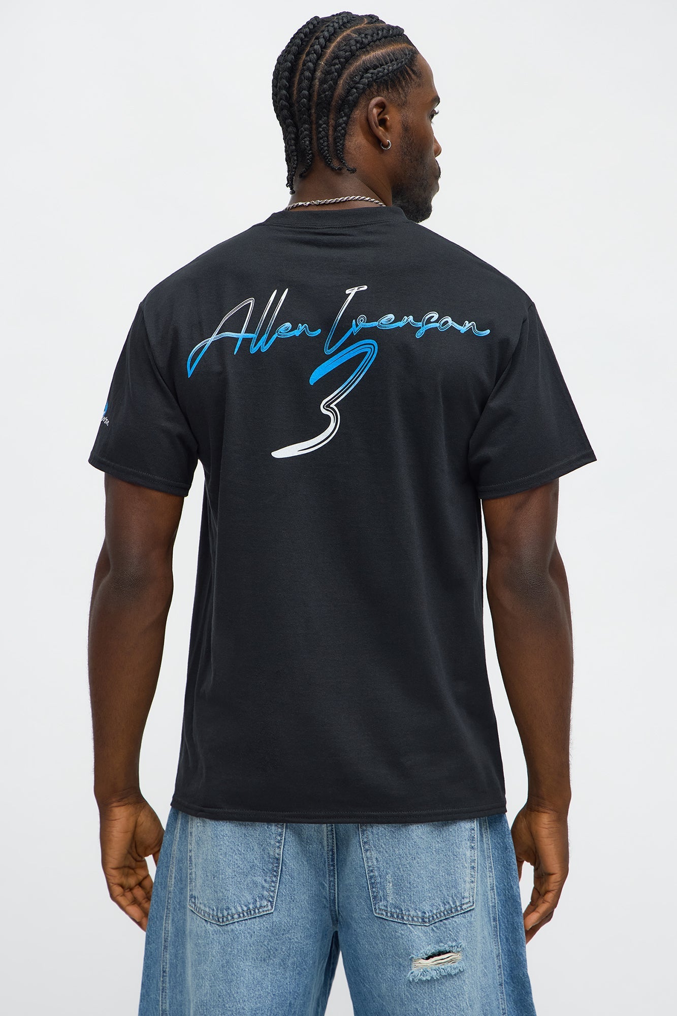 Allen Iverson A.I. Oversized Short Sleeve Tee - Black