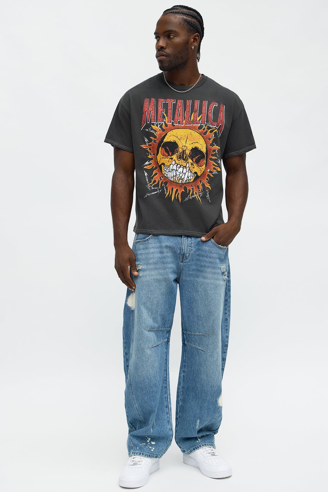 Metallica Summer Shirt 94 Boxy Short Sleeve Tee - Black Wash